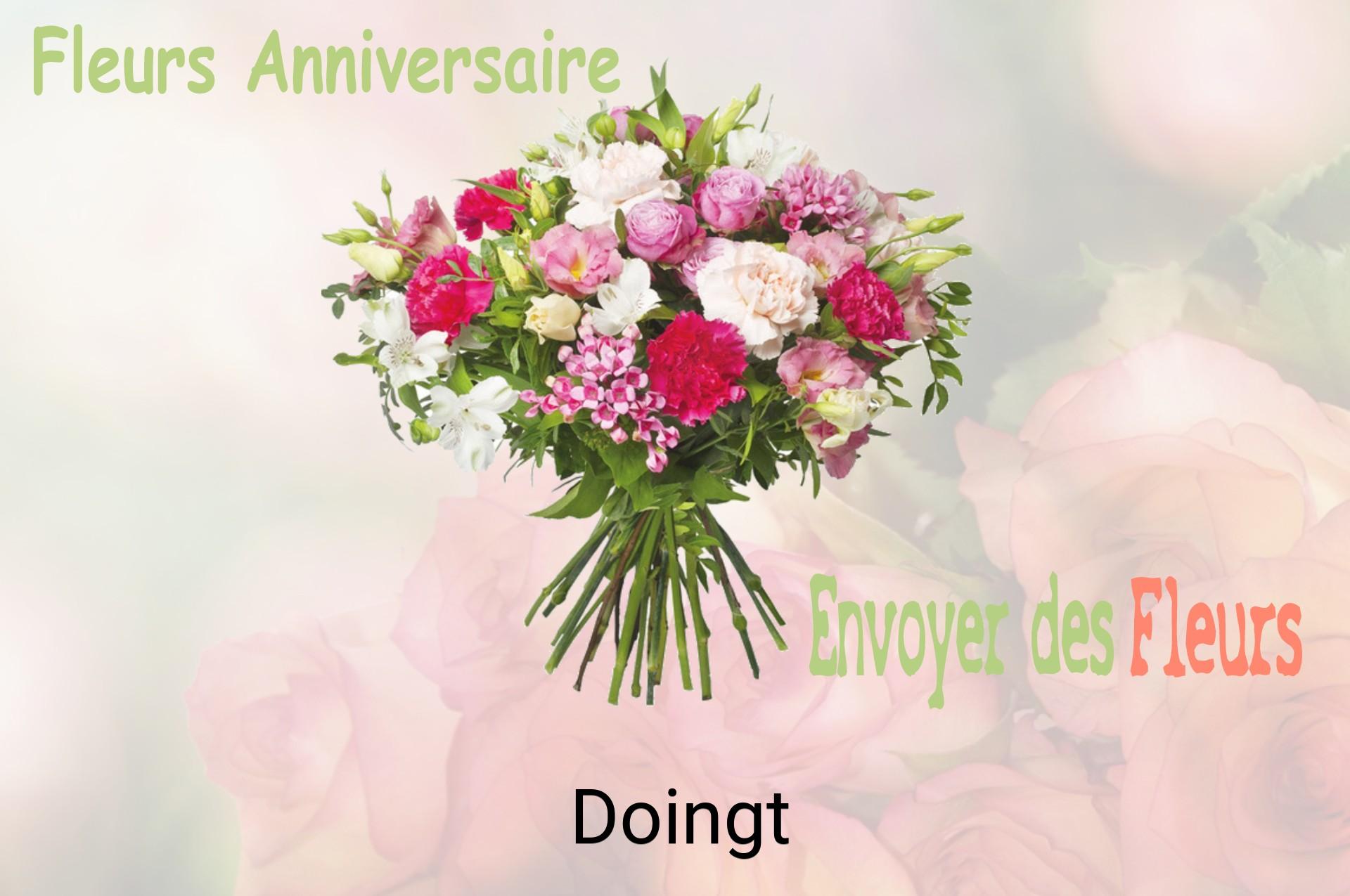 Bouquet de fleurs d’anniversaire livré à Doingt